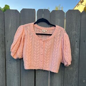 For Love & Lemons - Billie Cropped Cardigan (S)